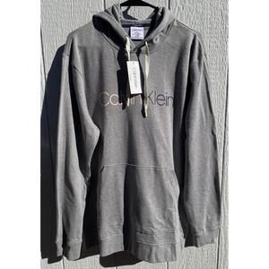 Calvin Klein Mens Sleepwear Hoodie Large Gray New